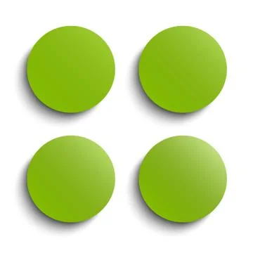 Vector Circle Banner. Greenery Around Card. Set. Stock Illustration