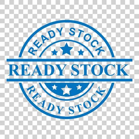 Vector of Circle Blue Rubber Stamp, Ready Stock, at transparent effect backgr Stock Illustration