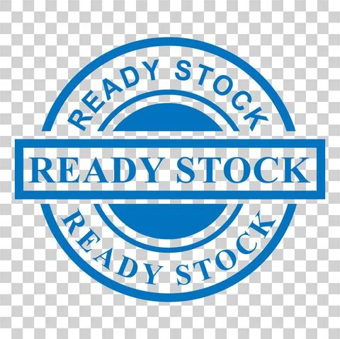 Vector of Circle Blue Rubber Stamp, Ready Stock, at transparent effect backgr Stock Illustration