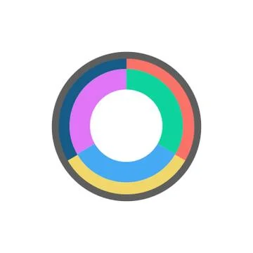 Vector circle business concepts template for infographic, business report or  Stock Illustration