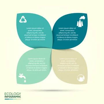 Vector circle eco infographic. Stock Illustration