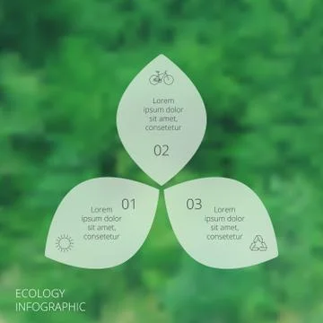 Vector circle eco infographic. Stock Illustration