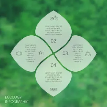 Vector circle eco infographic. Stock Illustration