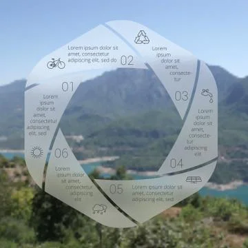 Vector circle eco infographic. Stock Illustration