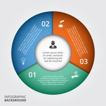 Vector circle element for infographic. Stock Illustration