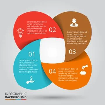 Vector circle element for infographic. Stock Illustration