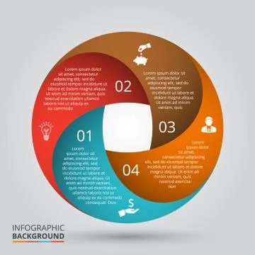 Vector circle element for infographic. Stock Illustration