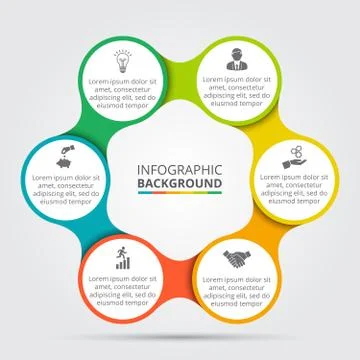 Vector circle element for infographic. Stock Illustration