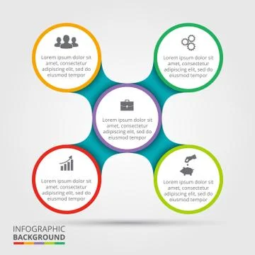 Vector circle element for infographic. Stock Illustration
