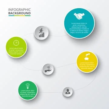 Vector circle element for infographic. Stock Illustration