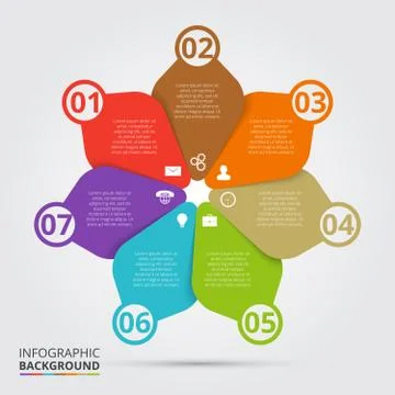 Vector circle element for infographic. Stock Illustration