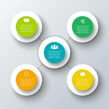 Vector circle element for infographic. Stock Illustration
