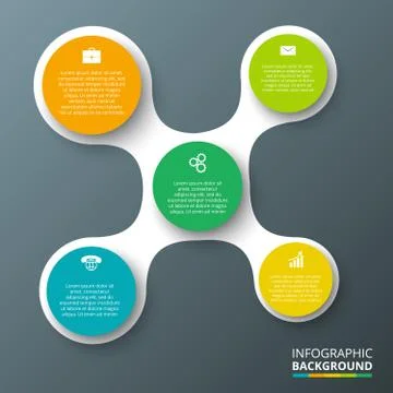 Vector circle element for infographic. Stock Illustration