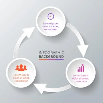 Vector circle element for infographic. Stock Illustration