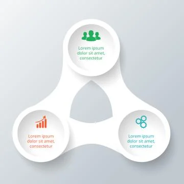 Vector circle element for infographic. Stock Illustration