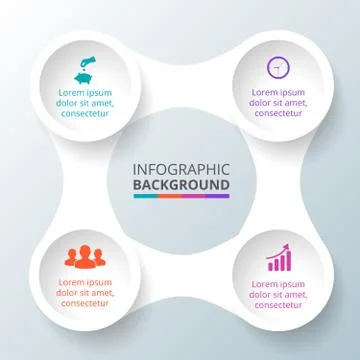 Vector circle element for infographic. Stock Illustration