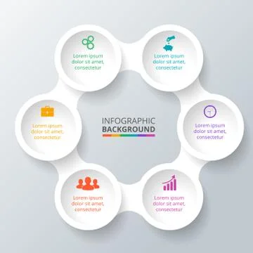 Vector circle element for infographic. Stock Illustration