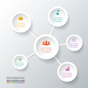 Vector circle element for infographic. Stock Illustration