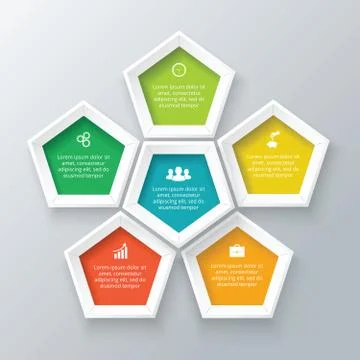 Vector circle element for infographic. Stock Illustration