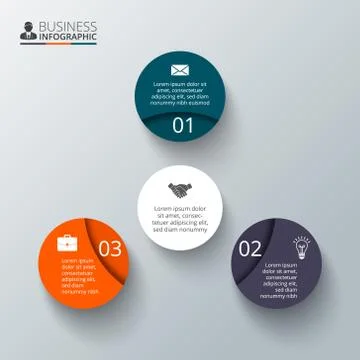 Vector circle element for infographic. Stock Illustration