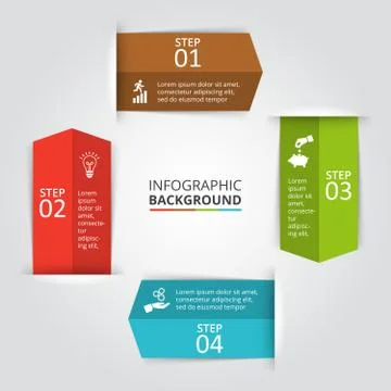 Vector circle element for infographic. Stock Illustration