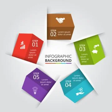 Vector circle element for infographic. Stock Illustration
