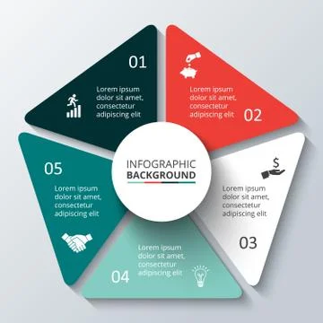 Vector circle element for infographic. Stock Illustration