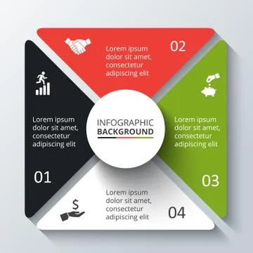 Vector circle element for infographic. Stock Illustration