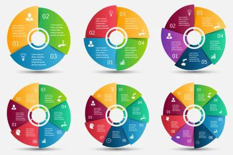 Vector circle element for infographic. Stock Illustration