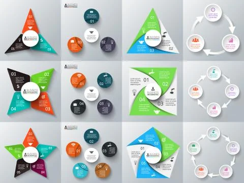 Vector circle element for infographic. Stock Illustration