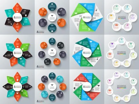 Vector circle element for infographic. Stock Illustration