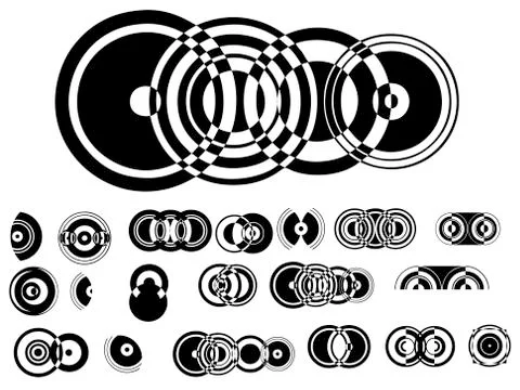Vector Circle Elements Stock-Illustration