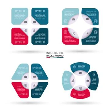 Vector circle elements for infographic. Stock Illustration