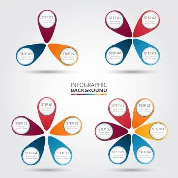 Vector circle elements for infographic. Stock Illustration