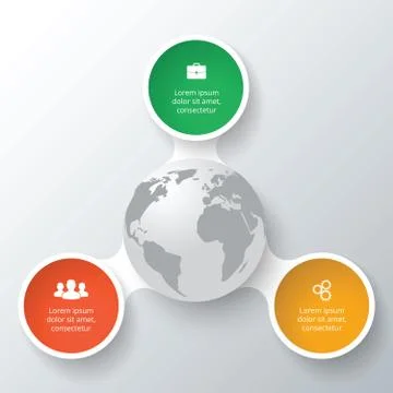 Vector circle elements for infographic. Stock Illustration