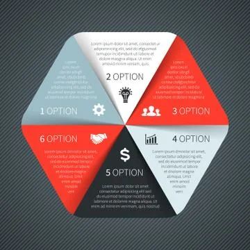 Vector circle infographic, diagram, presentation. Stock Illustration