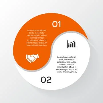 Vector circle infographic, diagram, presentation. Stock Illustration