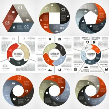 Vector circle infographic, diagram, presentation Stock Illustration