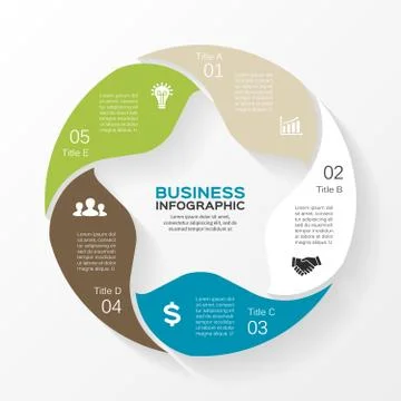 Vector circle infographic, diagram, presentation Stock Illustration