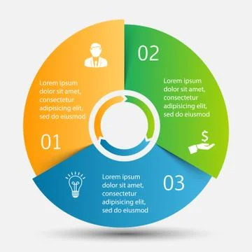Vector circle infographic. Stock Illustration