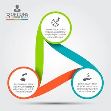 Vector circle infographic. Stock Illustration