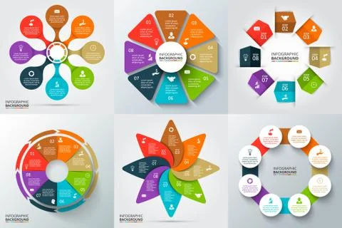 Vector circle infographic. Stock Illustration