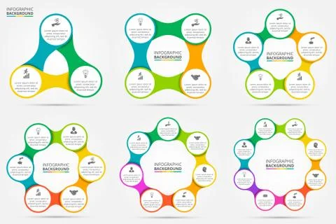 Vector circle infographic. Stock Illustration