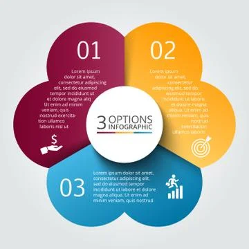 Vector circle infographic. Stock Illustration