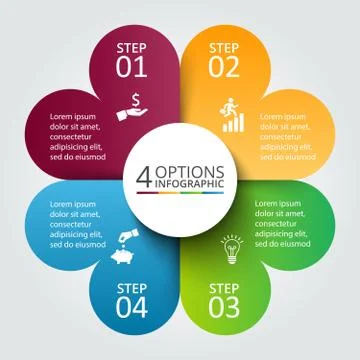 Vector circle infographic. Stock Illustration