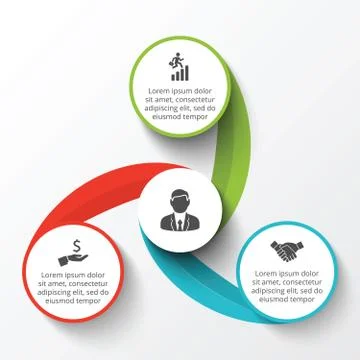 Vector circle infographic. Stock Illustration