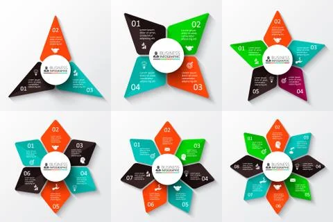 Vector circle infographic. Stock Illustration