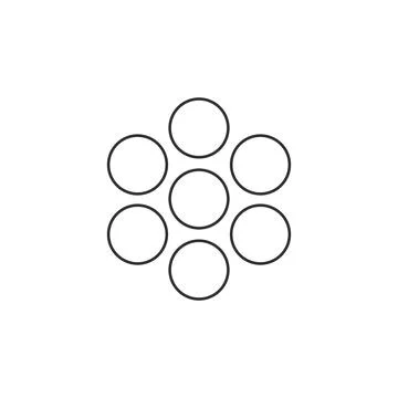 Vector circle infographic. Template for cycle diagram, graph, presentation an Stock Illustration