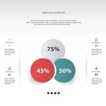 Vector circle infographic. Template for diagram, graph, presentation and char Stock Illustration