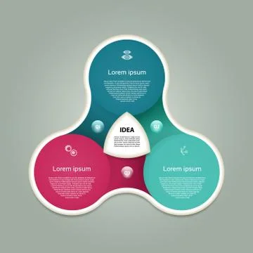 Vector circle infographic. Template for diagram, graph, presentation and char Stock-Illustration